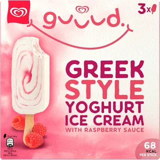 Ola Greek style yoghurt ice cream raspberry
