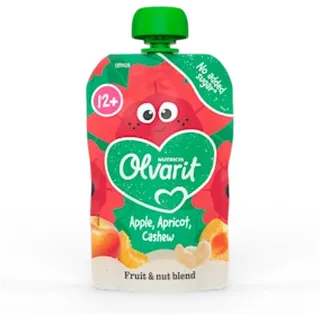 Olvarit Knijpfruit appel abrikoos cashew