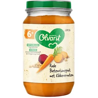 Olvarit Rode bietstamppot met kikkererwten