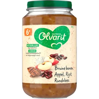 Olvarit Bruine boon appel rundvlees rijst