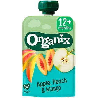 Organix Knijpfruit appel, perzik & mango