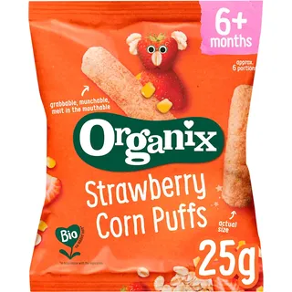Organix Strawberry corn puffs