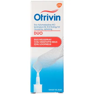 Otrivin Duo neusspray vanaf 18 jaar