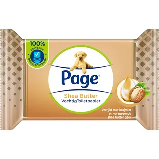 Page Shea butter vochtig toiletpapier