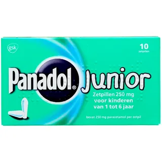 Panadol Junior 250mg zetpillen