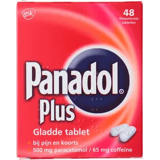 Panadol Plus gladde tablet 500mg paracetamol