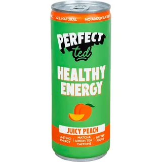 Perfect Ted Matcha green tea energy juicy peach