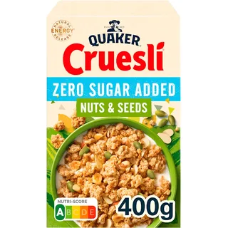 Quaker Cruesli zero sugar added nuts & seeds