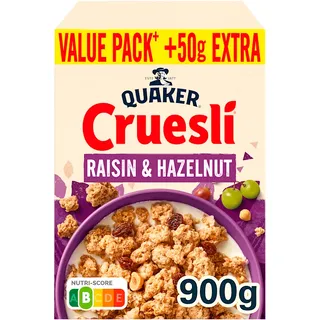 Quaker Cruesli raisin & hazelnut value pack