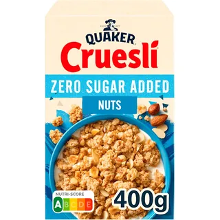 Quaker Cruesli zero sugar added nuts