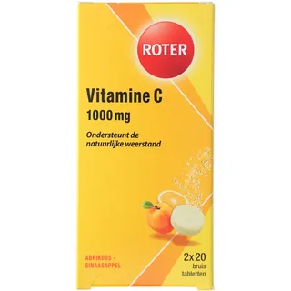 Roter Vitamine C 1000mg abrikoos bruistablet 2-pack