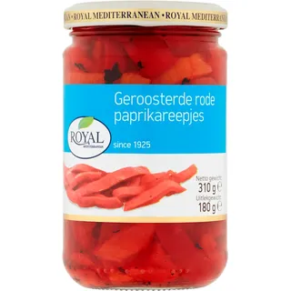 Royal Geroosterde rode paprikareepjes
