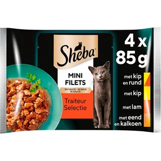 Sheba Mini filets traiteur selectie in saus 4-pack
