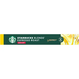 Starbucks Blonde espresso roast decaf capsules
