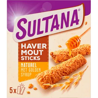 Verkade Sultana Havermoutsticks naturel met golden syrup