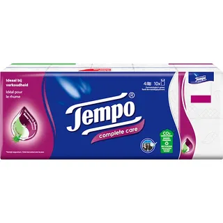 Tempo Complete care 4-laags zakdoeken 10-pack