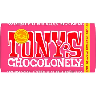 Tony's Chocolonely Reep melk karamel biscuit