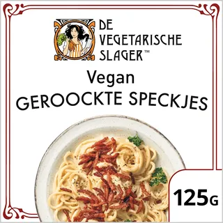 Vegetarische Slager Vegan geroockte speckjes