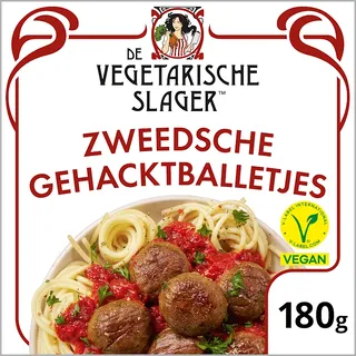 Vegetarische Slager Vegan Zweedsche gehacktballetjes