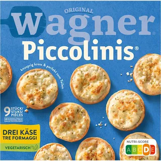 Wagner Piccolinis mini pizza 3 soorten kaas