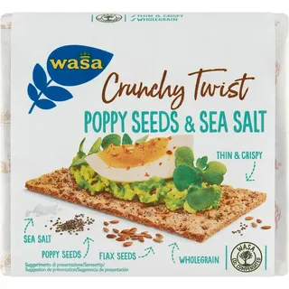Wasa Crunchy twist poppy seeds & sea salt