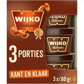 Wijko Satésaus kant en klaar 3-pack
