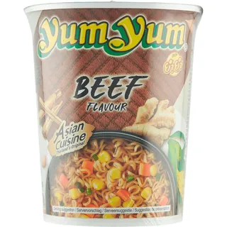 Yum Yum Beef flavour instant noodles