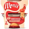 Mona Pudding vanille met aardbeiensaus duo