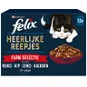 Felix Heerlijke reepjes farm selectie in saus 12-pack