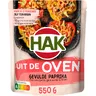 Hak Uit de oven gevulde paprika