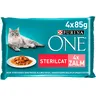 Purina ONE Sterilcat met zalm en wortels 4-pack