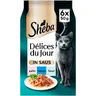 Sheba Délices in saus tonijn & kabeljauw 6-pack